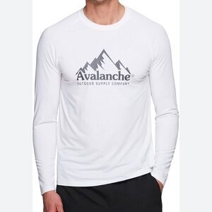 NWT GREEN MEN’S AVALANCHE OUTDOOR SUPPLY COMPANY LONG SLEEVE TOP